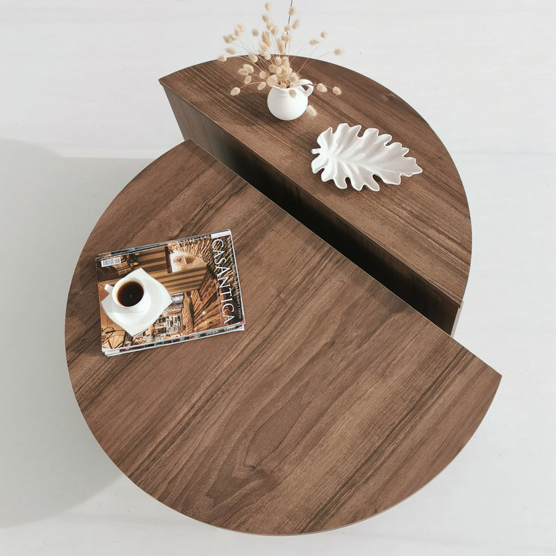 Set da 2 tavolino basso da salotto stile moderno - vari colori
