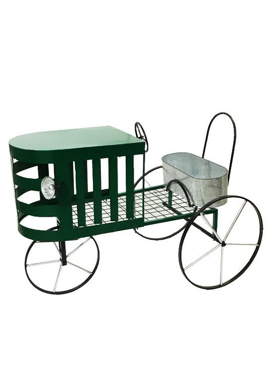 Tavolino da salotto modello trattore in metallo stile industrial vintage cm 138x64x109h
