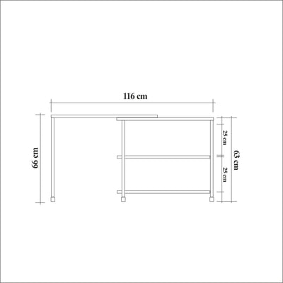 Tavolino da divano con rotelline in legno e metallo design industrial trasformabile