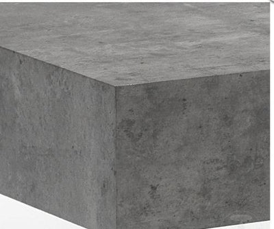 Tavolino da salotto gambe in vetro piano in legno cm 110x60x40h - vari colori