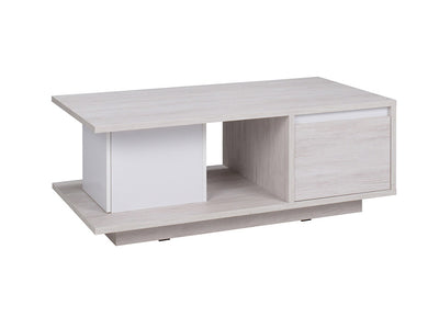 tavolino da salotto oak white e bianco lucido