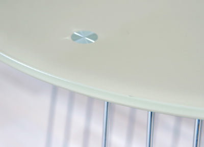 Hideo Mini - Tavolino basso da salotto piani in vetro struttura in metallo colore grigio cm Ø 50x50h