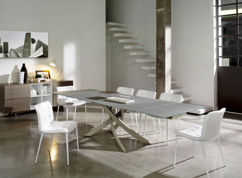 Artistico allungabile - Tavolo rettangolare contemporaneo Bontempi da cm 190 - varie misure