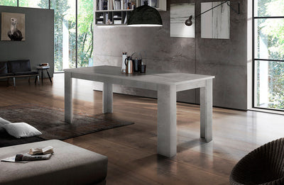 tavolo allungabile moderno in legno colore cemento