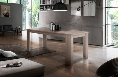 tavolo allungabile moderno in legno colore olmo