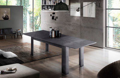 tavolo allungabile moderno in legno colore ossido