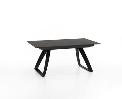 tavolo allungabile in metallo piano in legno
