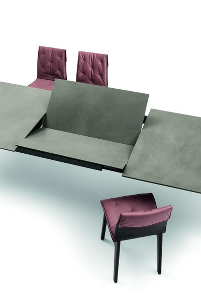 Matrix allungabile - Tavolo design moderno allungabile Bontempi con prolunga centrale cm 200/295x100x75h - vari colori