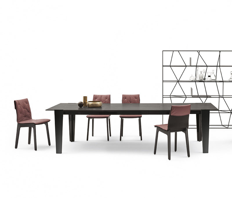 Matrix allungabile - Tavolo design moderno allungabile Bontempi con prolunga centrale cm 200/295x100x75h - vari colori