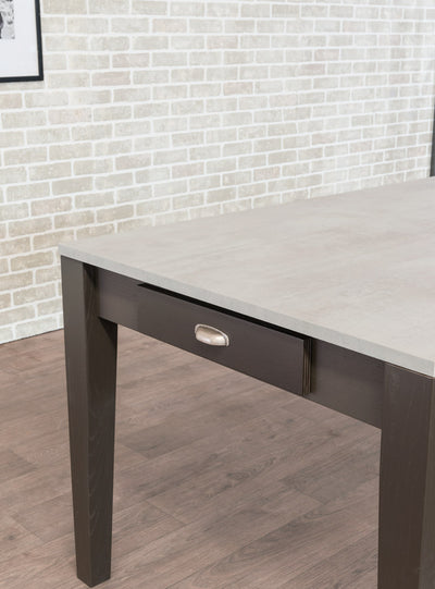 Olves - Tavolo allungabile moderno in legno cassetti laterali - vari modelli