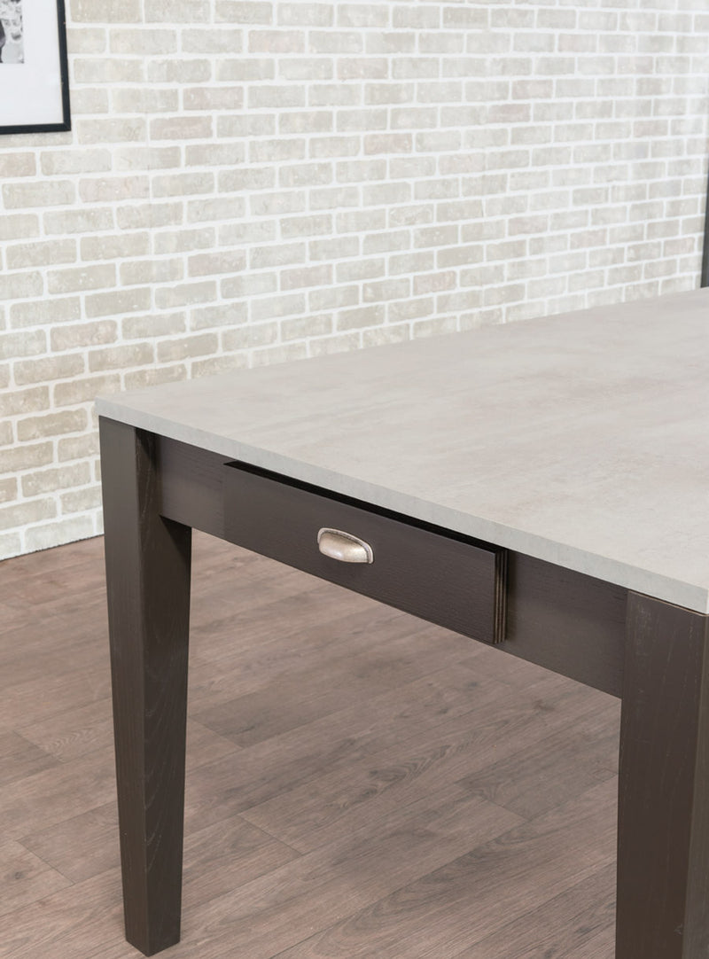 Olves - Tavolo allungabile moderno in legno cassetti laterali - vari modelli