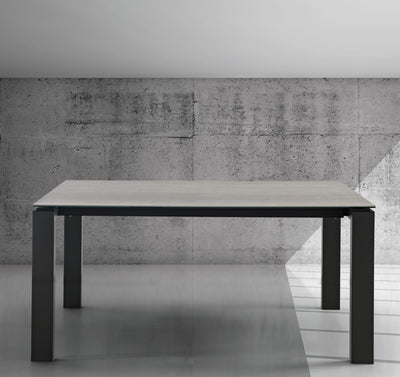 Artal - Tavolo da pranzo moderno piano in vetro o ceramica - vari modelli