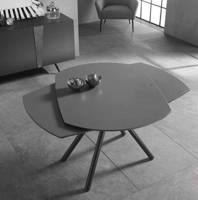 tavolo allungabile roteante grigio