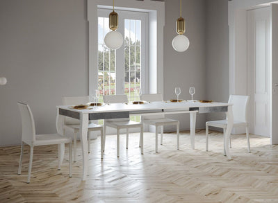 Milo Iron - Tavolo da pranzo allungabile stile classico in legno - vari modelli