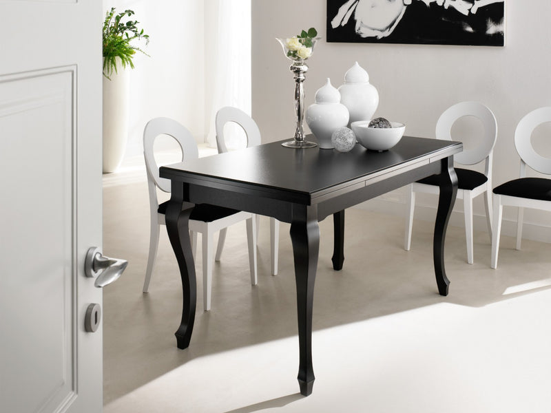 Icaro - Tavolo classico allungabile Eurosedia in legno cm 140/220x80x81h - vari colori