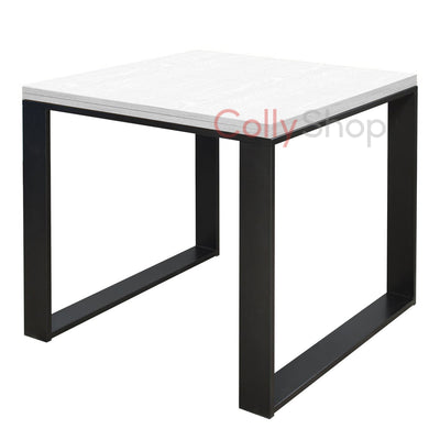 tavolo cm 180 in legno e acciaio colore piano bianco frassino