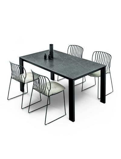 Tom - Tavolo da pranzo Bontempi allungabile con 3 prolunghe cm 110/209x70x75h - vari colori