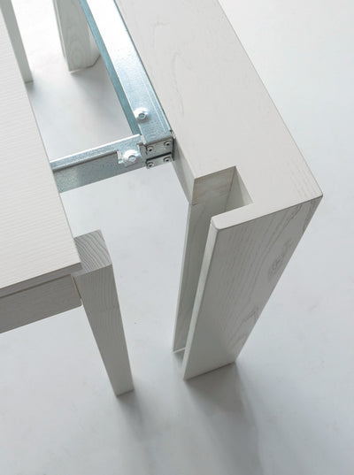 Erasmo - Tavolo allungabile da pranzo in legno design moderno - vari modelli