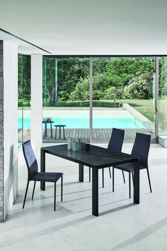 Tom - Tavolo da pranzo Bontempi allungabile con 3 prolunghe cm 110/209x70x75h - vari colori