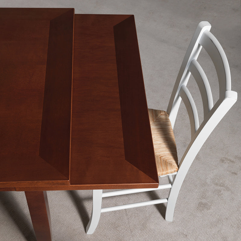 Tavolo classico allungabile in legno colore noce cm 160/240x85x76h