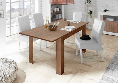 Prisco - Tavolo in legno moderno da pranzo cm 180/228x90x79h - vari colori