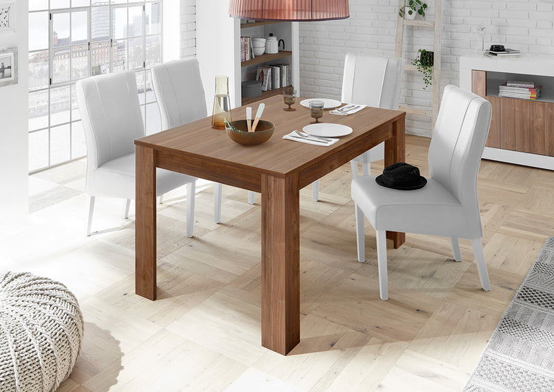 Prisco - Tavolo in legno moderno da pranzo cm 180/228x90x79h - vari colori