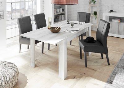 Prisco - Tavolo in legno moderno da pranzo cm 180/228x90x79h - vari colori