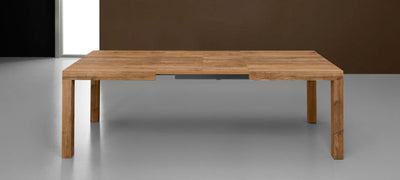 tavolo Sirio struttura frassino tinto rovere slavonia piano laminato rovere slavonia 002