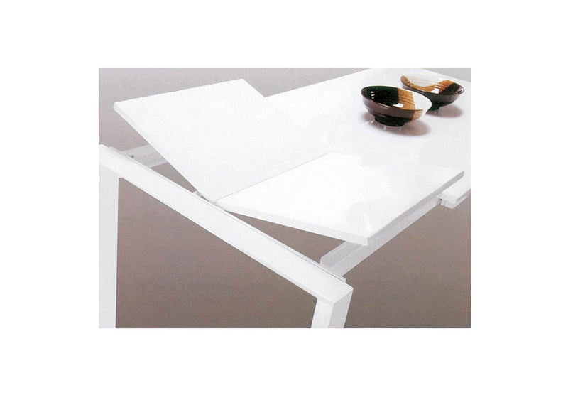 Tavolo allungabile moderno per pranzo in metallo e legno colore grigio cm 120/170x80x76h