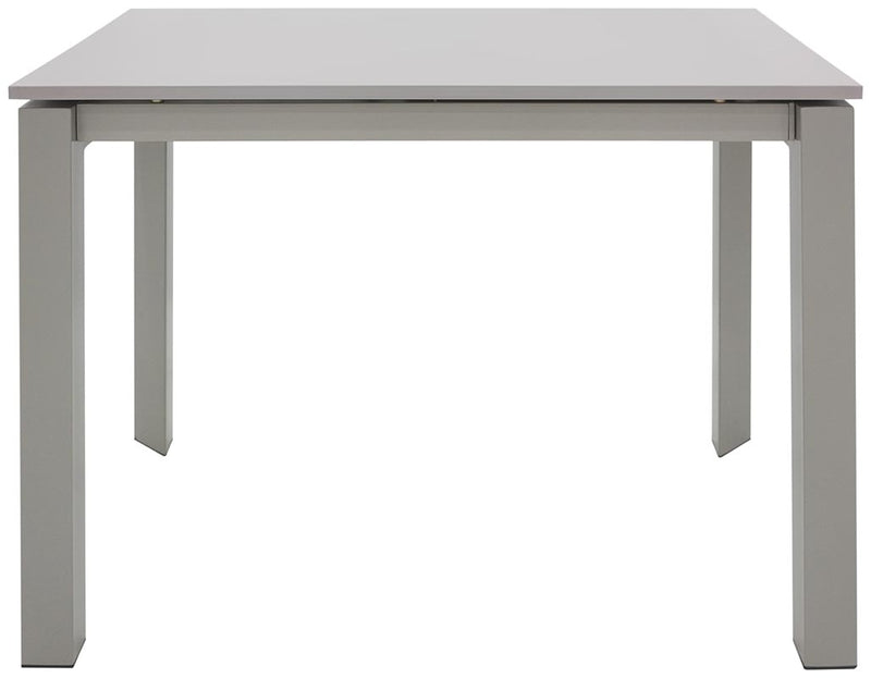 Tavolo allungabile moderno per pranzo in metallo e legno colore grigio cm 120/170x80x76h