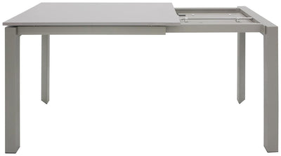 Tavolo allungabile moderno per pranzo in metallo e legno colore grigio cm 120/170x80x76h