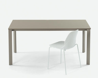 Dublino - Tavolo moderno Bontempi allungabile con prolunga apertura a libro cm 100/140x70x75h - vari colori