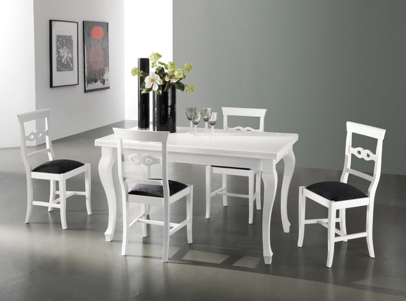 Icaro - Tavolo classico allungabile Eurosedia in legno cm 140/220x80x81h - vari colori