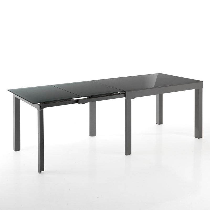 tavolo da pranzo allungabile moderno grigio