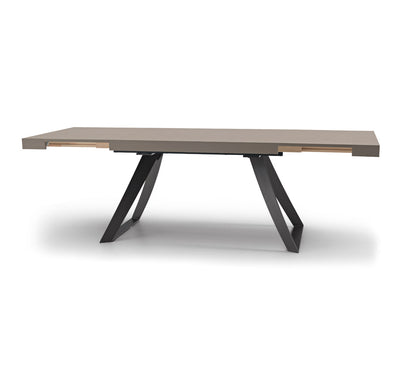 Arvel - Tavolo design allungabile per soggiorno gambe in metallo piano in legno - vari modelli