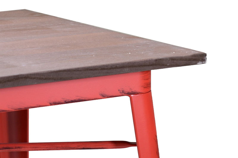 tavolo stile industriale design ferro legno vari colori