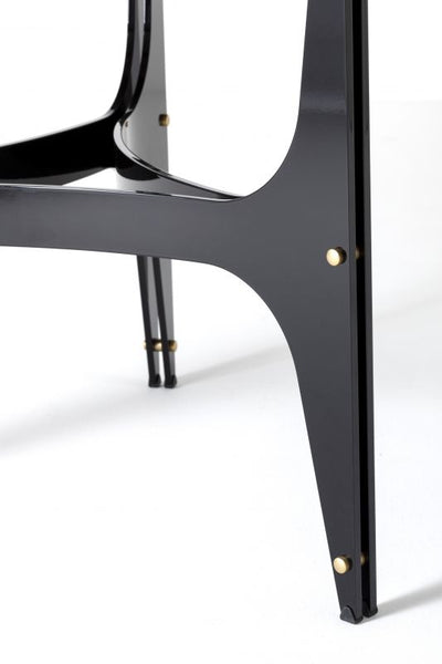 Universe ellittico - Tavolo design Bontempi piano ovale base in acciaio cm 250x116x75h - vari colori