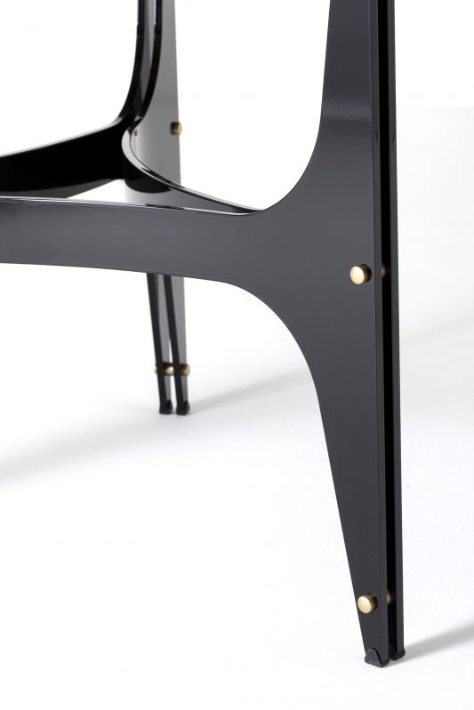 Universe ellittico - Tavolo design Bontempi piano ovale base in acciaio cm 250x116x75h - vari colori