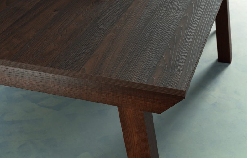 tavolo Genius struttura noce canaletto 035 piano laminato noce canaletto 035