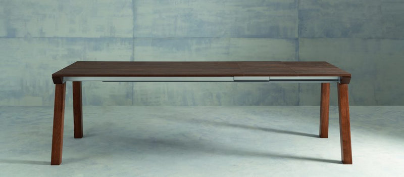 tavolo Genius struttura noce canaletto 035 piano laminato noce canaletto 035
