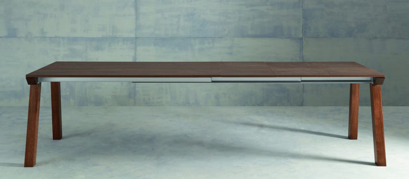 tavolo Genius struttura noce canaletto 035 piano laminato noce canaletto 035