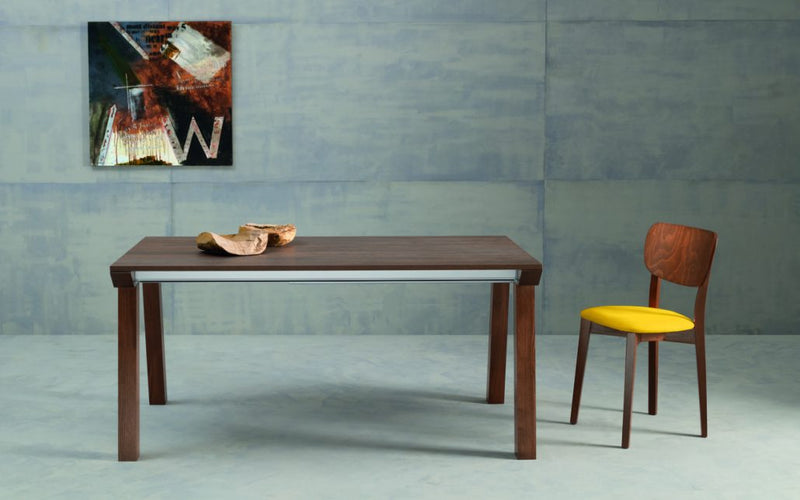 tavolo Genius struttura noce canaletto 035 piano laminato noce canaletto 035
