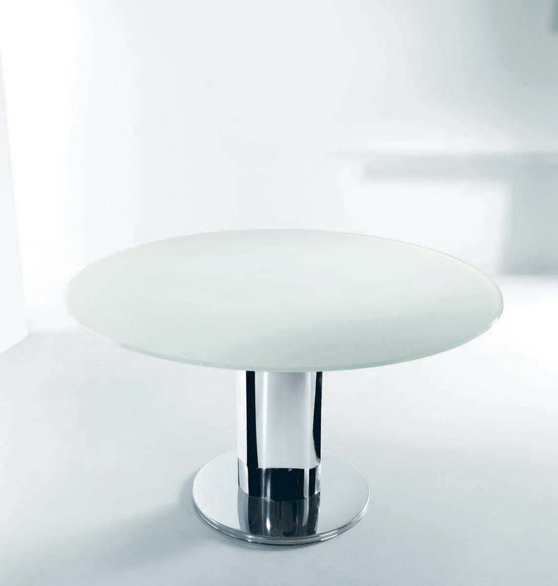 Giro - Tavolo rotondo allungabile Bontempi gamba centrale in acciaio cm Ø 130/210x75h - vari colori