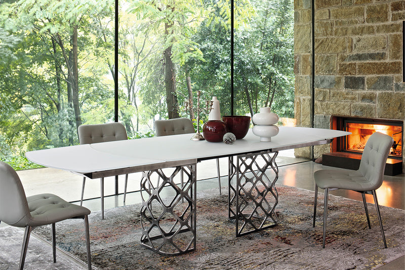 Majesty allungabile - Tavolo moderno a botte Bontempi cm 170/250x106x75h - vari colori