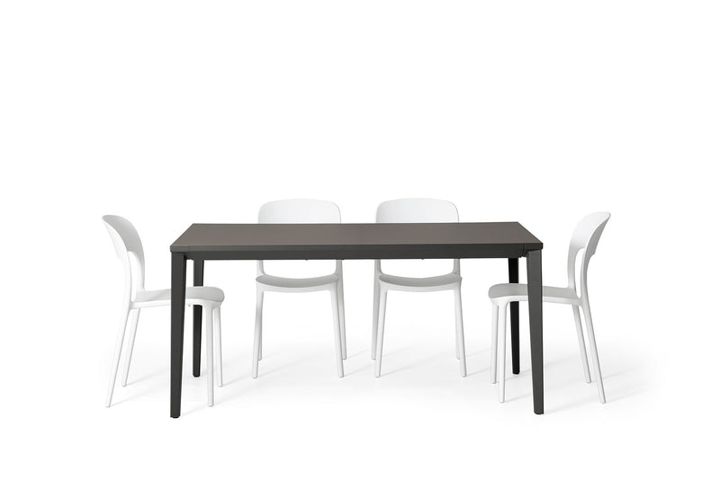Echo In - Tavolo allungabile Bontempi con struttura in acciaio cm 160/260x90x75h - vari colori