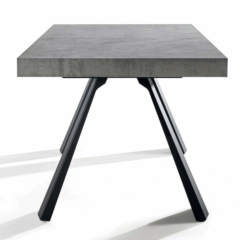 Farard - Tavolo da pranzo moderno allungabile in legno e metallo cm 160/420x90x76h - vari colori