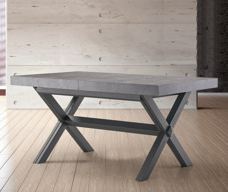 Owen - Tavolo moderno allungabile gambe ad X in legno - vari modelli