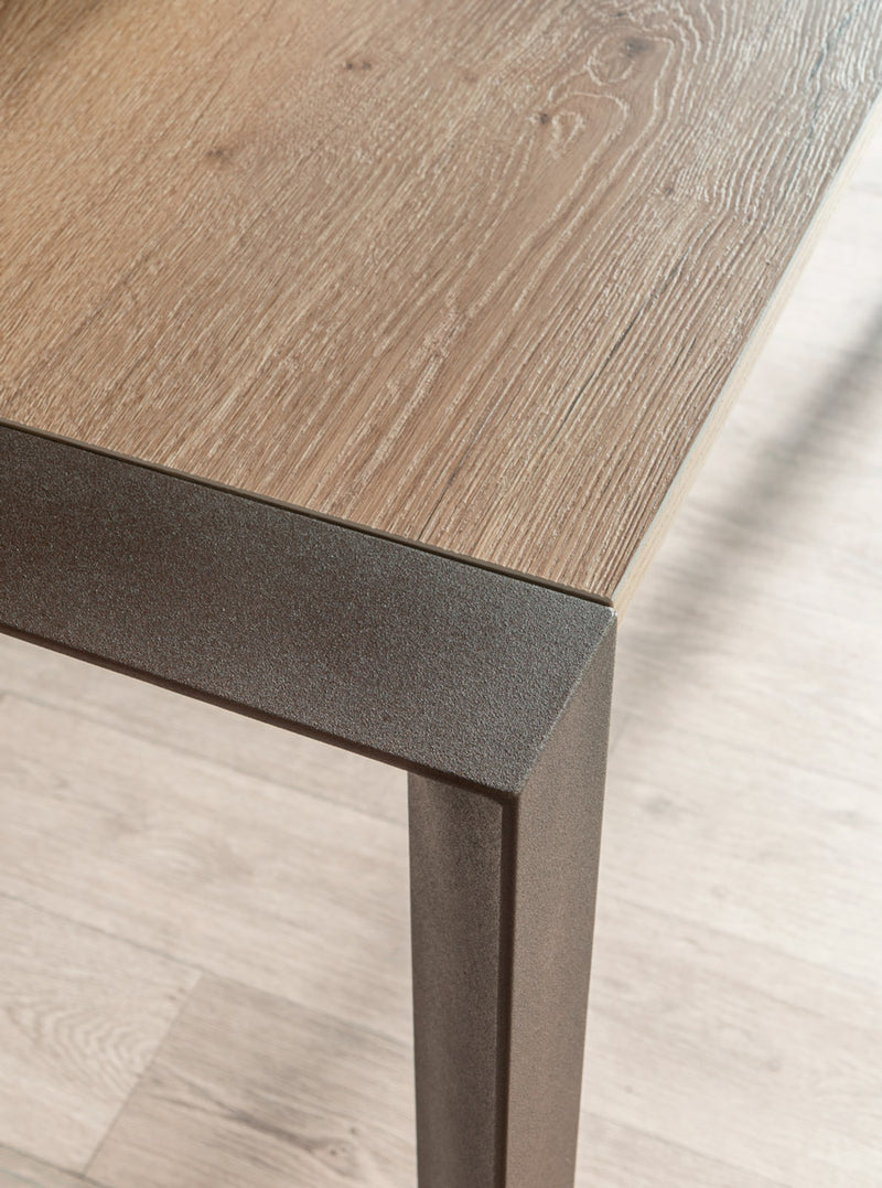Klain - Tavolo moderno allungabile gambe in legno cm 120/200x80 - vari colori