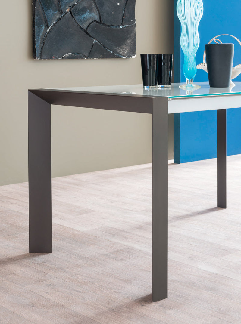 Klain - Tavolo moderno allungabile gambe in legno cm 120/200x80 - vari colori