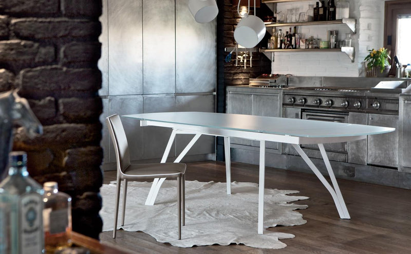 Wonder - Tavolo design allungabile Bontempi da soggiorno apertura sicronizzata cm 170/250x106x75h - vari colori
